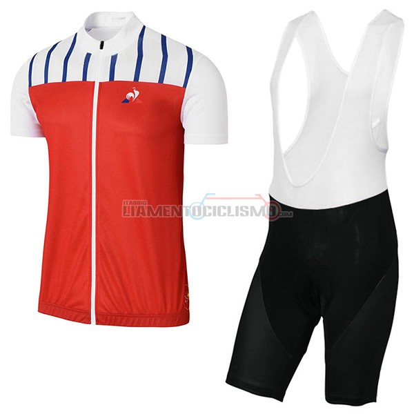 Abbigliamento Ciclismo Coq Sportif Tour de France 2017 rosso e bianco
